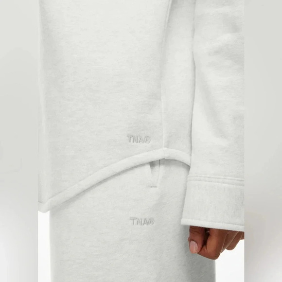 Aritzia Sweatfleece Cozy Fleece Boyfriend Shirt | Size  XS Brown - Picture 2 of 13